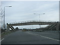 Footbridge over the A66 and slip road to the A19