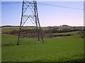 NT9925 : Power line south of Wooler by Richard Webb