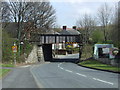 Disused railway bridge over Front Street, Pelton