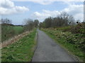 Railway trail heading east, Pelton Fell