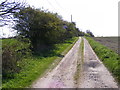 Entrance to South Manor Farm and footpath to Willow Marsh Lane