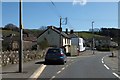 Bus stop and residential road in Knowle