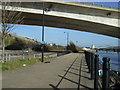 Cycle path beside the Tyne River