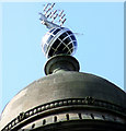 Sailing ship weather vane