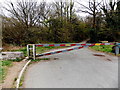 Barrier blocking a lane from Blackwood to Bryn