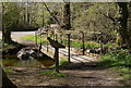 Footbridge in Swiss Valley