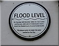 NY1230 : Flood level plaque, Cockermouth by Kenneth  Allen