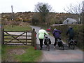 Taking "moor care" while on a cattle grid on National Cycle Route 274