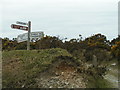 Road sign on the moor