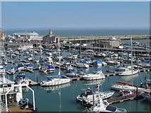 TR3864 : Ramsgate Marina, Clock House and East Pier by Mike Quinn