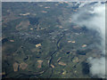 Galashiels and the Tweed from the air