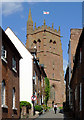 Church Street, and tower in  Bridgnorth Shropshire