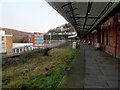 ST0789 : Disused platform, Pontypridd railway station by Jaggery