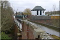 Aqueduct carrying the Stratford-upon-Avon canal over the A3400