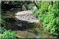 Weir on the stream through Horton