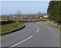 Bend in the road south of Llanllyfni