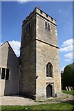 SP4401 : The church tower of St Laurence's church by Steve Daniels