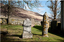 NH4591 : Gravestones on north side of Croick church by Trevor Littlewood