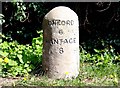 Milestone on the A338