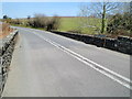 Stone walls of the bridge over Afon Crychddwr south of Llanllyfni