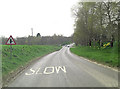 B3098 approaches junction with Crooks Lane