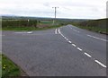 Junction of minor road and the B6437