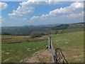 Fence line down into the valley