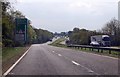 A1 southbound approaching B6403