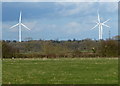 View towards Low Spinney Wind Farm