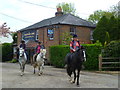 The Blackwood Arms with ponies and riders