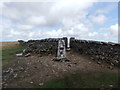 SD7381 : Whernside. Trig pillar and squeeze by David Brown
