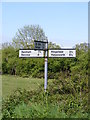 TM3887 : Roadsign on Chapel Road by Geographer