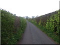 Longwood Lane heading towards the A38