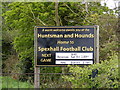 Spexhall Football Club sign