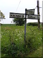 TM3687 : Roadsign on Low Road by Geographer