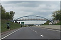 SK7346 : A46 Footbridge  by J.Hannan-Briggs