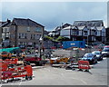 Wood Street side of the Hanbury Square redevelopment, Bargoed