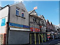 Three shut and shuttered shops, Hanbury Road, Bargoed