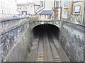 The rail line goes under Bathwick Hill, Bath