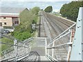 Footbridge over the railway lines