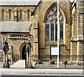 Entrance to Sacred Heart Roman Catholic Church