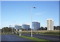 Tower Blocks from Weston Shore, Southampton