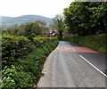 Old Monmouth Road reaches the 30mph zone in Abergavenny