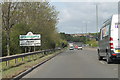 Entering Derbyshire on Brian Clough Way (A52)