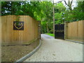 Entrance gates on footpath east of Iver Heath