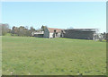 The medieval barn of Westenhanger Castle