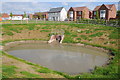 Pool on a housing estate