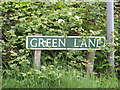 Green Lane sign