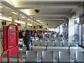 Waiting areas inside Huddersfield bus station