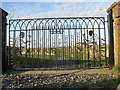 Wrought-iron gates at St Columba